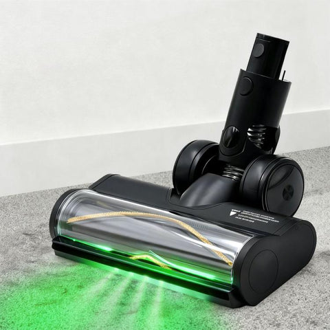 Motorized Floor Brush Head With Green Dust-Detecting Light For Dreame R10 / R20 / T20 / T30 / H30 /  H40, Green Dust-Detecting Light