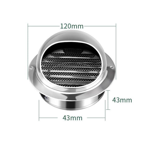Stainless Steel Range Hood Exhaust Pipe Vent Exterior Wall Rainproof Cover, 50# Polished Thickened, 60# Polished Thickened, 70# Polished Thickened, 80# Polished Thickened, 90# Polished Thickened, 100# Polished Thickened, 110# Polished Thickened        ...