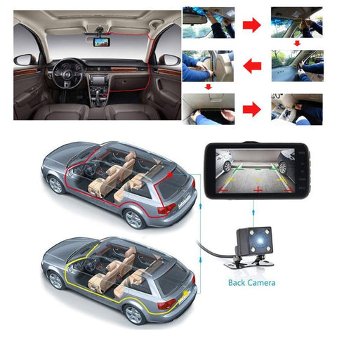 A52 2K HD Infrared Night Vision Dash Cam WIFI Connected Vehicle Camera, Front+Left+Inner+Right, Front+Left+Inner+Right+Rear