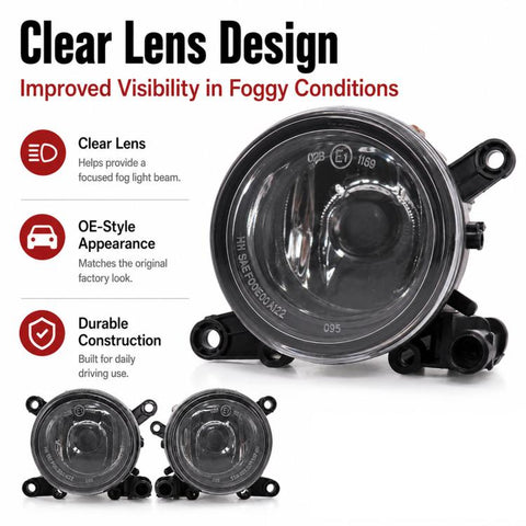 For 2000-2005 Audi A4 / RS4 Fog Lights 8E0941700 / 8E0941699, Left, Right