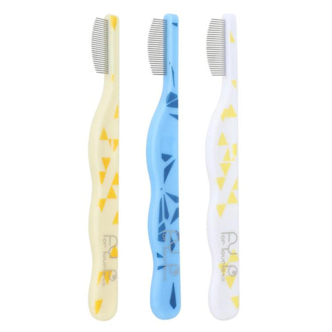 Mini Pet Facial and Eye Comb 0.35mm Fine Tooth Flea Comb with Curved Safety Metal Pins