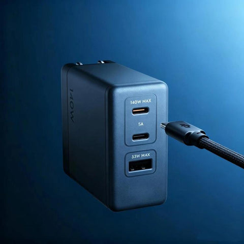 Original 140W GaN Charger For DJI Power, CN Plug, Charger Only, With USB-C Cable, With 2 USB-C Cables