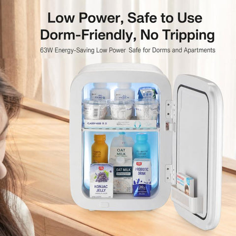 Kaijixiong Dual Core 20L Mini Digital Display Car Fridge Portable Silent Refrigerator For Car & Home Use, US Plug, EU Plug
