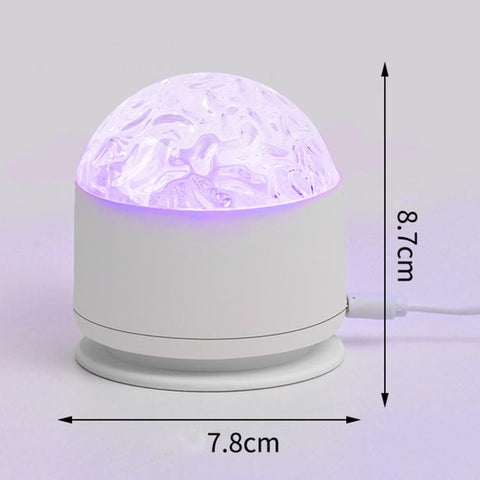 Atmosphere Night Light 16 Colors Rotating Projector Desk Lamp With Remote Control, USB Plug-in, Rechargeable