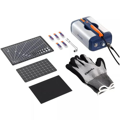 Handheld Ultrasonic Cutter Tool Kit For Plastic Sprue Deburring 3D Print Model Craft Carving, Chawke 8-Piece Set Basic, Chawke 14-Piece Set Upgraded
