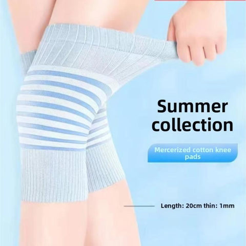 Cotton Knee Pads Breathable Cool Comfortable Non-Slip Thin Summer Knee Pads, M, L, XL