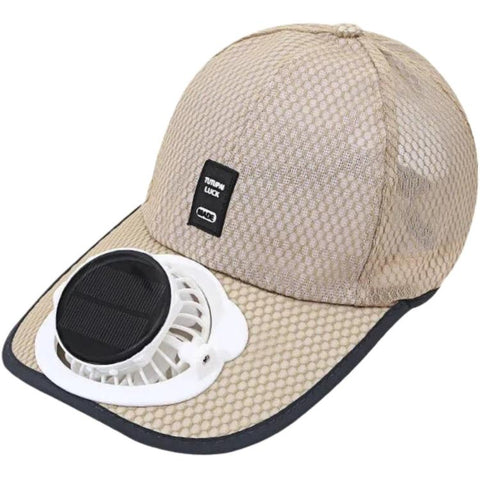 Solar Fan Hat with 3-Speed Adjustable Cooling Rechargeable Sun Cap Mesh Breathable Baseball Visor