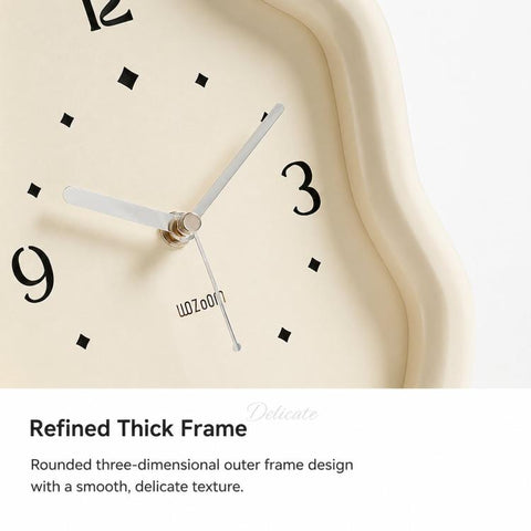 wozoom Modern Irregular Desk Clock Silent Table Clocks For Living Room Decor