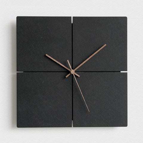 wozoom Silent Modern Wood Pointer Decorative Wall Clock, Black A, Black B, Black C, Black D