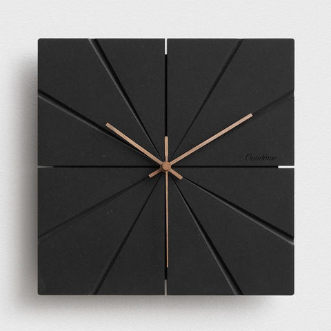 wozoom Silent Modern Wood Pointer Decorative Wall Clock, Black A, Black B, Black C, Black D