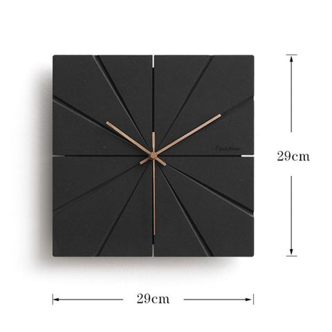 wozoom Silent Modern Wood Pointer Decorative Wall Clock, Black A, Black B, Black C, Black D