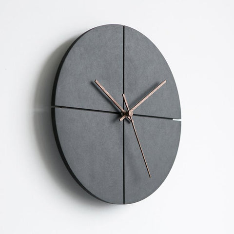 wozoom Silent Modern Wood Pointer Decorative Wall Clock, Black A, Black B, Black C, Black D