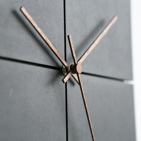 wozoom Silent Modern Wood Pointer Decorative Wall Clock, Black A, Black B, Black C, Black D