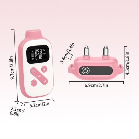 PaiPaitek Dog Training Collar With Remote 1000M Range IPX7 Waterproof Collar, PD 523-1 Pink, PD 523-1 Orange, PD 523-2 Pink, PD 523-3 Pink