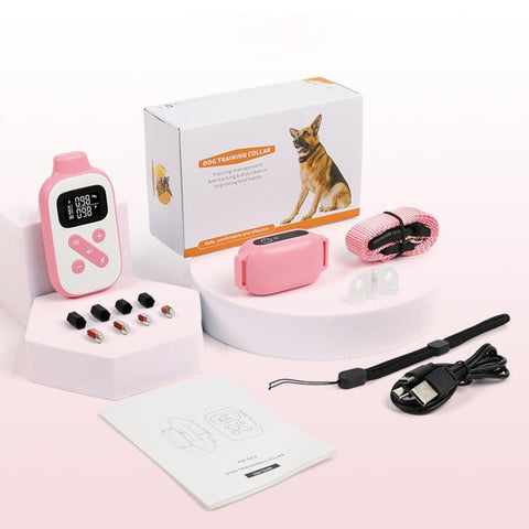 PaiPaitek Dog Training Collar With Remote 1000M Range IPX7 Waterproof Collar, PD 523-1 Pink, PD 523-1 Orange, PD 523-2 Pink, PD 523-3 Pink