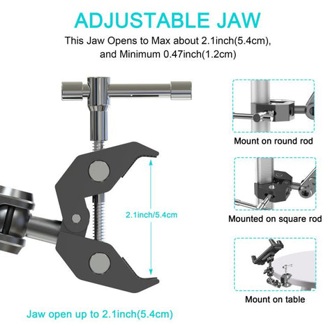 Tablet Holder For Treadmill Exercise Bike Stroller & Wheelchair