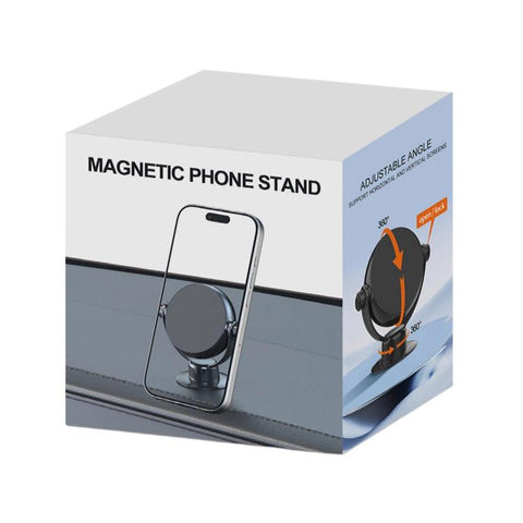 Dual-Axis Rotatable Magnetic Car Phone Mount Foldable Auto Navigation Bracket, Dual-Axis Rotatable Magnetic Mount
