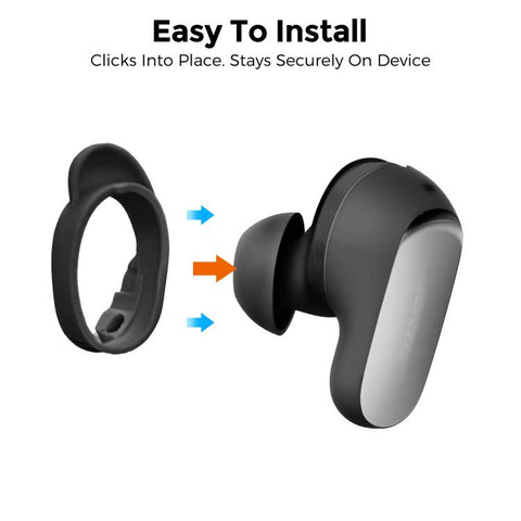 AhaStyle WG197 3pairs Silicone Ear Hooks Anti-Slip Ear Wings Loops, For Bose QuietComfort Ultra / Ultra 2