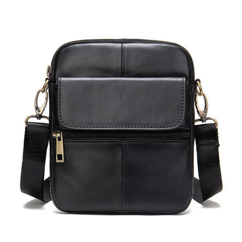 MASIWEI 7350 Vintage Leather Crossbody Bag Small Messenger Shoulder Purse Casual Phone Pouch