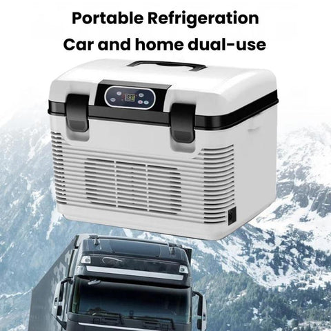 15L Mini Digital Display Car Fridge Dual Use Cooling & Warming Cooler US Plug, 15L