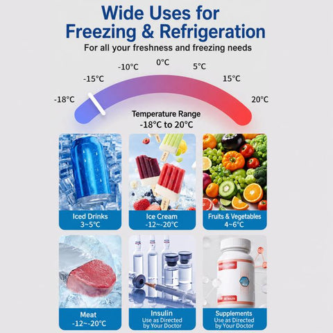 5.6L Compressor Cooling Car Fridge Large Capacity Silent Vehicle Refrigerator