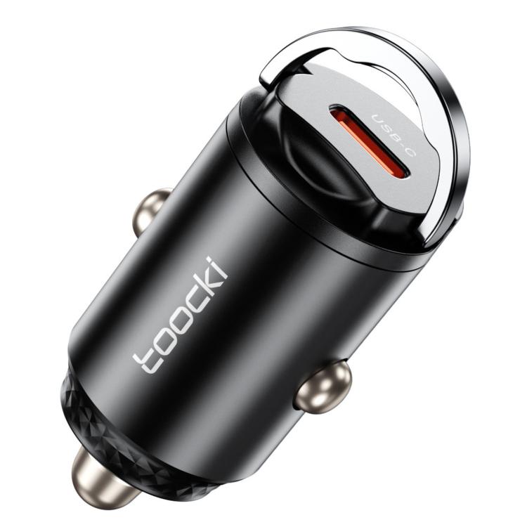 Toocki 45W USB-C Car Charger Mini Pull Ring Type-C Car Adapter Invisible Flush Fit PD PPS Fast Charging, TQ-CC34
