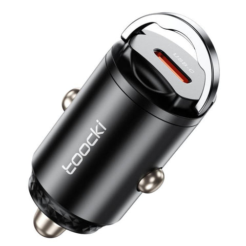 Toocki 45W USB-C Car Charger Mini Pull Ring Type-C Car Adapter Invisible Flush Fit PD PPS Fast Charging, TQ-CC34