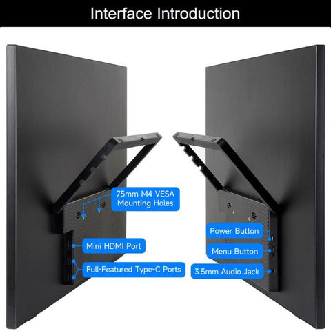 WAVESHARE 21.5inch IPS Touch Monitor With Foldable Stand, 1920 × 1080 Resolution, 144Hz Refresh Rate, 10-Point Capacitive Touch, EU Plug, UK Plug, US Plug