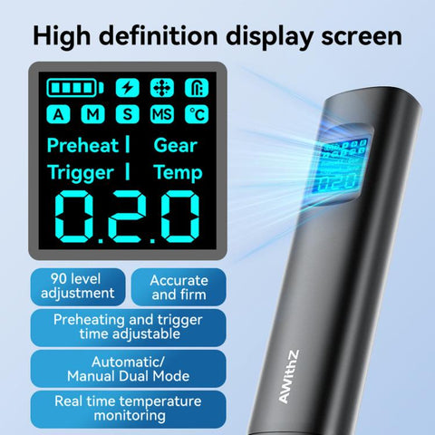 AWithZ HD2 Portable Spot Welder Handheld Battery Welding Machine with HD Color Screen 90 Gears, HD2
