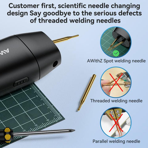 AWithZ HD2 Portable Spot Welder Handheld Battery Welding Machine with HD Color Screen 90 Gears, HD2