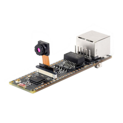 WAVESHARE ESP32-S3 ETH Development Board, 10/100Mbps RJ45 Ethernet Port, Wi-Fi & Bluetooth Support, 240MHz Dual Core Processor, Single Board No Soldered Pin Header, Mainboard+OV5640 Camera No Soldered Pin Header                                         ...