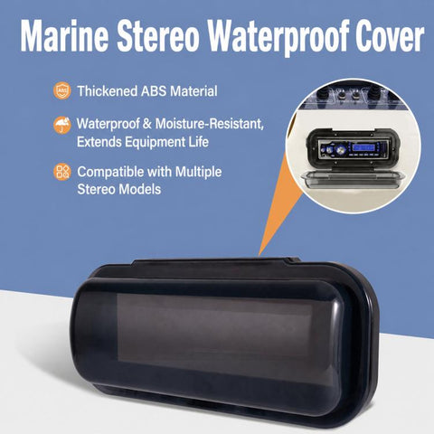 Waterproof Cover For Yacht Speakers Marine Dashboard Audio Protective Cover