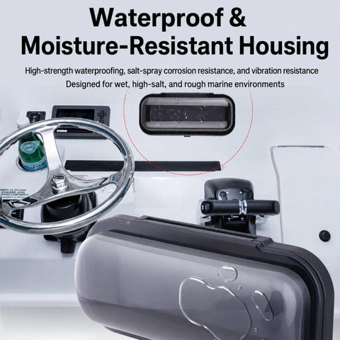 Waterproof Cover For Yacht Speakers Marine Dashboard Audio Protective Cover