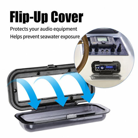 Waterproof Cover For Yacht Speakers Marine Dashboard Audio Protective Cover
