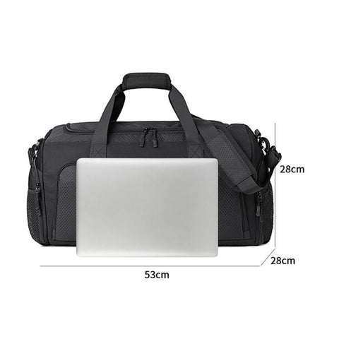 REMOID T33 Sports Gym Bag With Shoe Compartment Travel Duffel Weekender Waterproof Overnight Luggage, T33