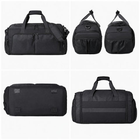 REMOID T33 Sports Gym Bag With Shoe Compartment Travel Duffel Weekender Waterproof Overnight Luggage, T33