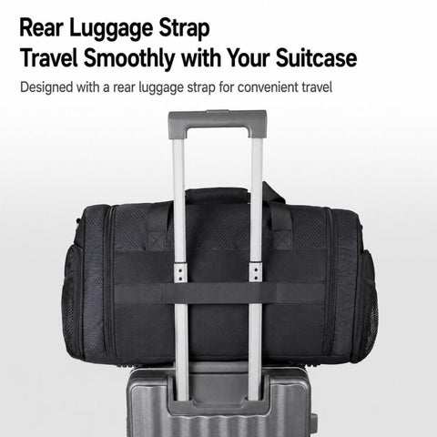 REMOID T33 Sports Gym Bag With Shoe Compartment Travel Duffel Weekender Waterproof Overnight Luggage, T33