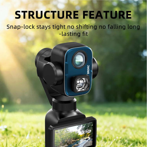 For DJI Osmo Pocket 4P BRDRC 108 Degree Extender External Filter