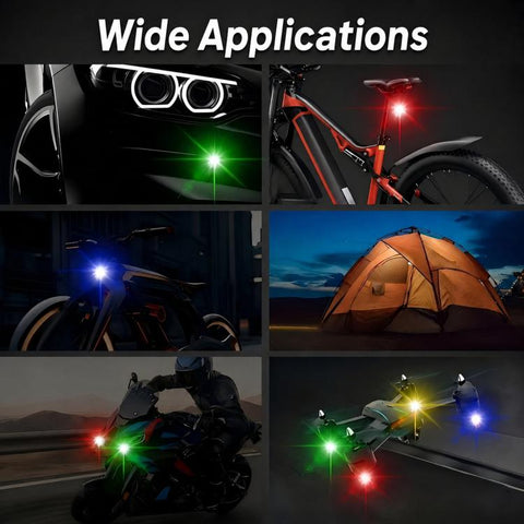 Remote Control Strobe Light For Cars & Motorcycles Wire-Free LED Warning Light For Drones, 1 Light, 2 Lights
