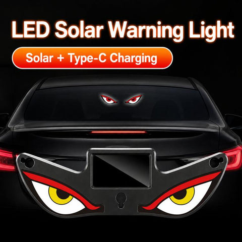 Suction Cup Blinking Solar Car Light Dynamic Multi-Mode LED Window Warning Light