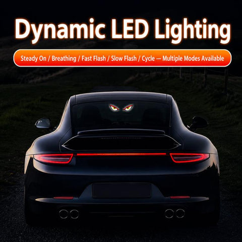Suction Cup Blinking Solar Car Light Dynamic Multi-Mode LED Window Warning Light