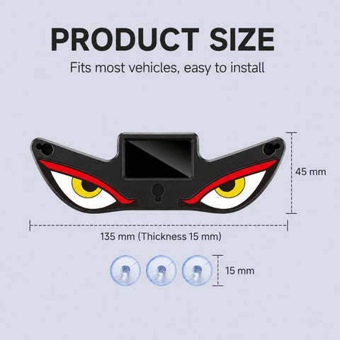 Suction Cup Blinking Solar Car Light Dynamic Multi-Mode LED Window Warning Light