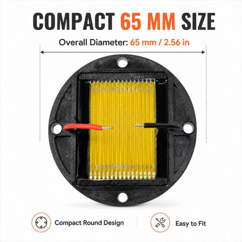 65mm Pneumatic Tweeter Diaphragm Ribbon Ultra Vibration Audio Speaker, 4 ohms, 8 ohms