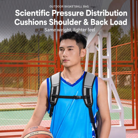 REMOID Basketball Backpack 32L Sports Gym Bag Travel Commuter Daypack With Wet Dry Separation, 049