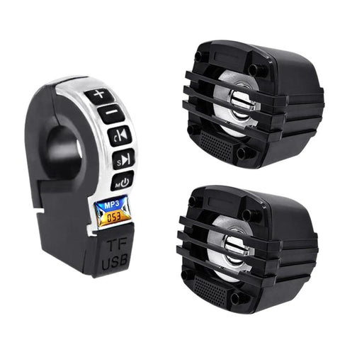 YL-053 Waterproof Hi-Fi Wristband Speaker Motorcycle Bluetooth Audio With Handlebar Control Switch, No Light, With Light
