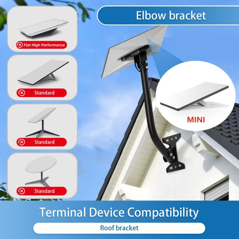 For Starlink Mini 2026 Outdoor Roof Wall RV Seismic-resistant Bend Brackets, For Starlink Mini 2026