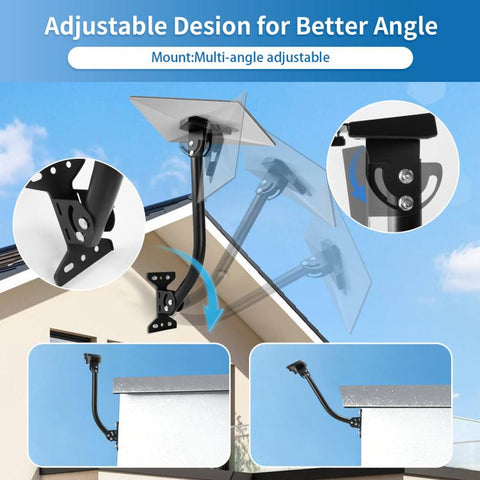 For Starlink Mini 2026 Outdoor Roof Wall RV Seismic-resistant Bend Brackets, For Starlink Mini 2026