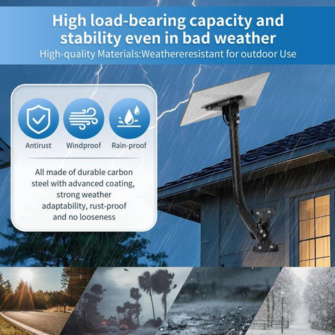 For Starlink Mini 2026 Outdoor Roof Wall RV Seismic-resistant Bend Brackets, For Starlink Mini 2026