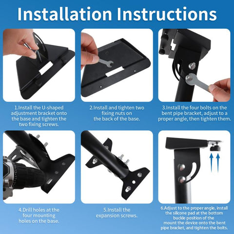 For Starlink Mini 2026 Outdoor Roof Wall RV Seismic-resistant Bend Brackets, For Starlink Mini 2026