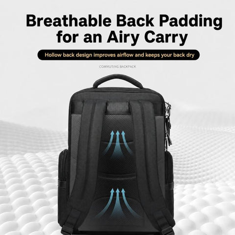 REMOID B3003 Business Laptop Backpack Water-Resistant 15.6 inch Computer Bag For Men Commuting